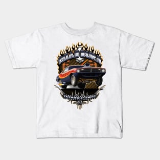 Muscle Car - Barracuda Road Burn Kids T-Shirt